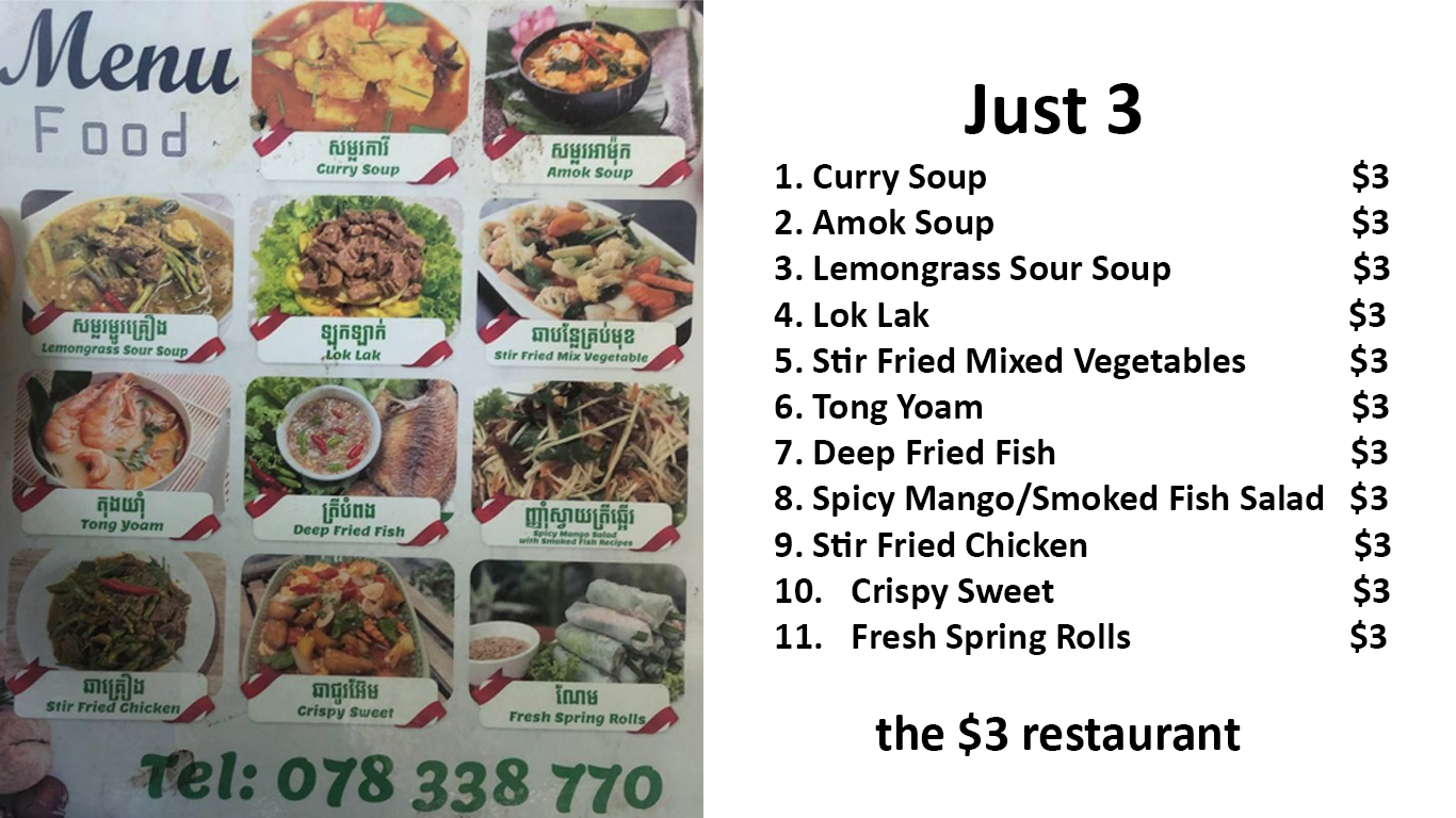 Our Menu